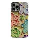 3D Flower case with lens glitter