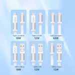 VFAN X21 Fast Charging Cable with Storage Case 8 in 1