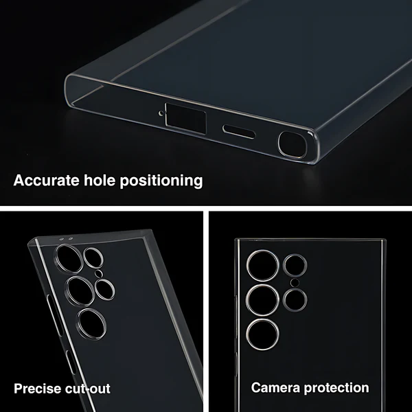 Thin Slim Soft TPU Silicone Clear Case For Samsung