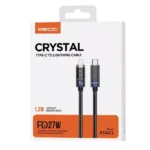 Recci Crystal Fast charging Type-C to Lightning Cable 27W  1.2m