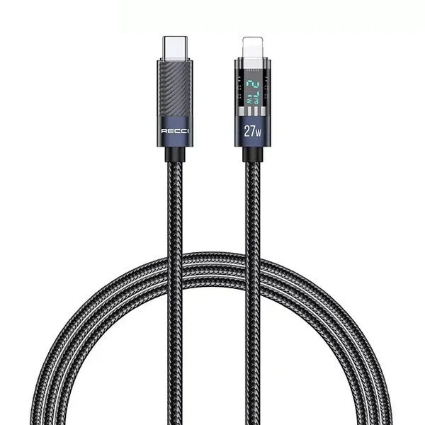 Recci Crystal Fast charging Type-C to Lightning Cable 27W  1.2m