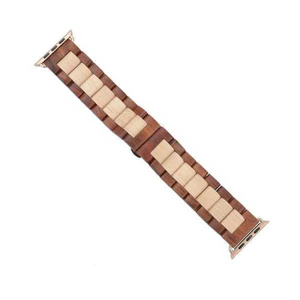 Wood Watch Band with Butterfly Buckle