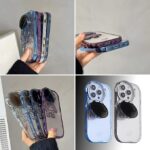 Astronaut TPU Phone Case with Foldable Camera Protection