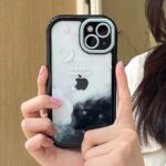 Glittery rubber case with removable