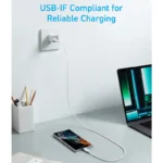 Anker 322 USB-C to USB-C Cable A81f6 60W