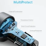 PowerDrive A2732 PD+ 2 35W (20W PD+15W) USB C Car Charger