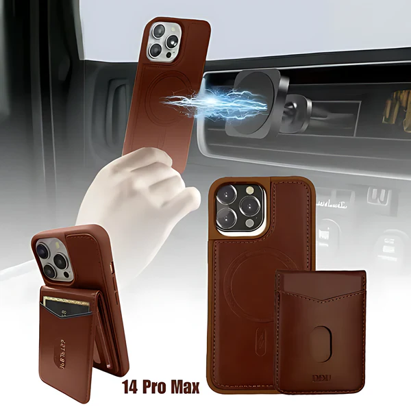 DDU Magnetic Phone Case with Detachable Card Holder