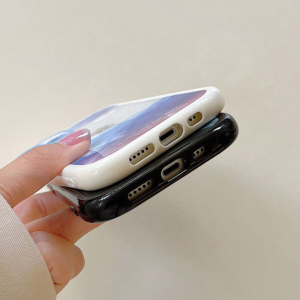 Glittery rubber case with removable