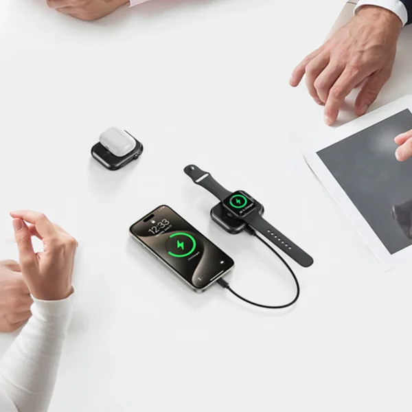 3-In-1 Magnetic Power Bank 5000mAh,22.5W Portable Magsafe Wireless Charger