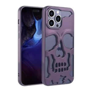 Luxury Plating Skull Phone Case - purple, 12Promax
