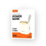 Recci Stylish Power Bank Fast Charging with Dual Cable 10000mAh