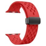 Magnetic silicone bands breathable hole compatible watch