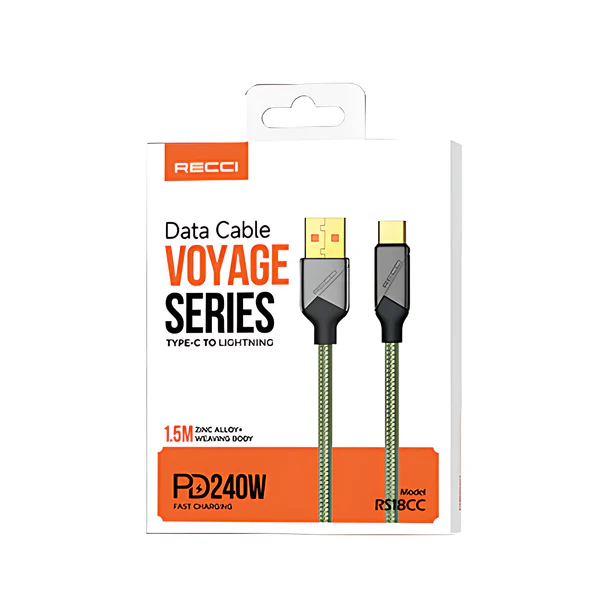 Recci Voyage Series Type-C Fast Charging Data 100W 1.5m