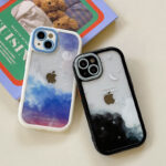 Glittery rubber case with removable