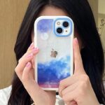 Glittery rubber case with removable