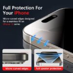 VWK Privacy Anti Static Tempered Pro Glass Screen Protector for Apple iphone