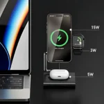 Maxco 3 In 1 Foldable Wireless Charger 15W