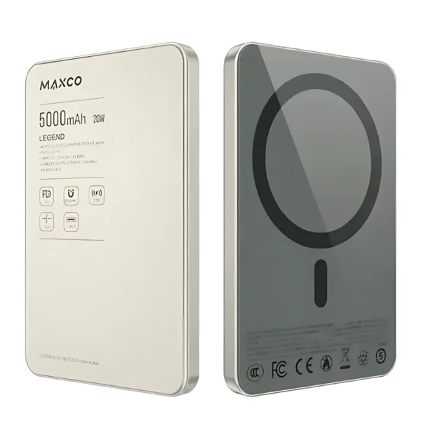 Maxco Super Slim Magsafe Power Bank 5000mAh  20W