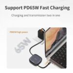 Recci 5 In 1 PD65W Charger Retractable Multi-port Adaptor
