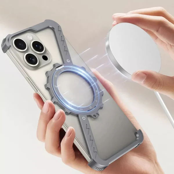 Armor Gear With Rotating Ring Stand Case