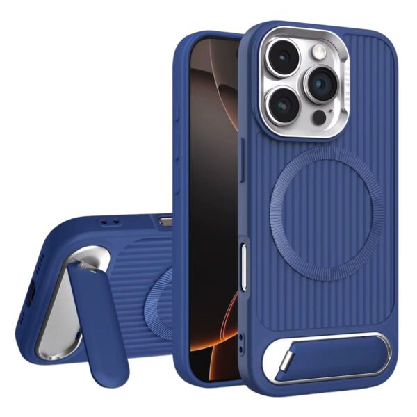 Magnetic TPU Phone case with Folding Bracket Stand Wireless Charging Phone Cases