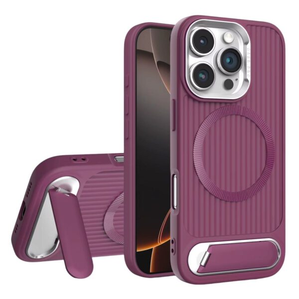 Magnetic TPU Phone case with Folding Bracket Stand Wireless Charging Phone Cases
