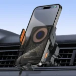 Recci Mars Series Car Phone Holder with MagSafe Charging Feature & Blue Light Indicator 15W
