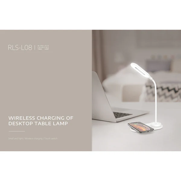 Recci Wireless Charging LED Desktop Lamp 15W Fast Charge
