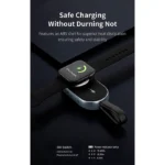 Maxco 2-in-1 Smart Self-Charging Magnetic Watch Charger Power Bank 1200mAh