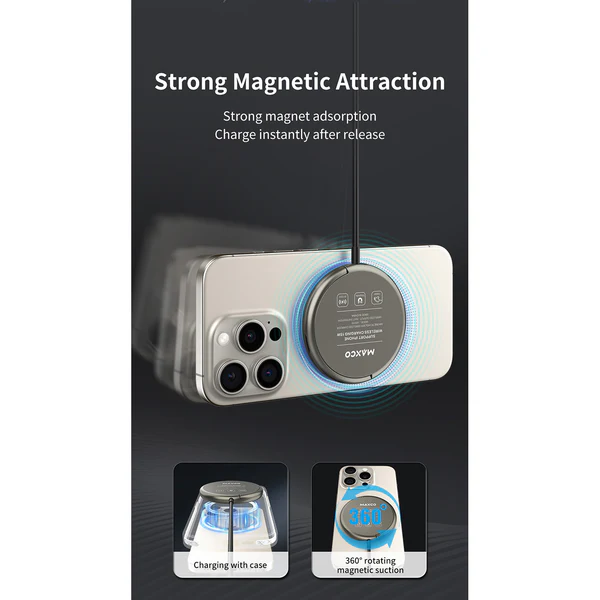 Maxco Wireless Charger with Type-C Cable 15W