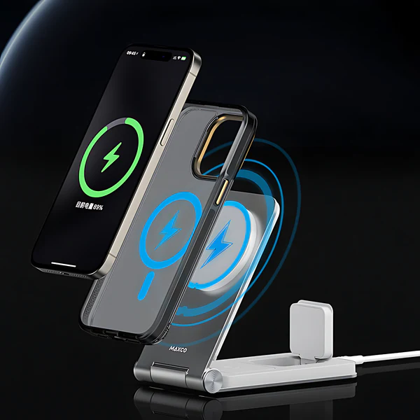 Maxco 3 In 1 Foldable Wireless Charger 15W