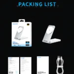 Maxco 3 In 1 Foldable Wireless Charger 15W