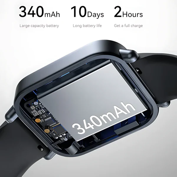 Joyroom 1.96 inch 350mAh Bluetooth Call Smart Watch Supports Sleep Monitoring