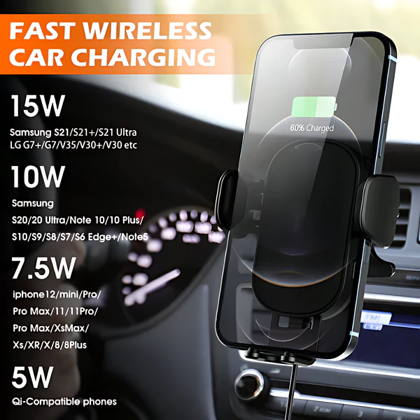 Maxco 360° Wireless Charging Car Holder 15W