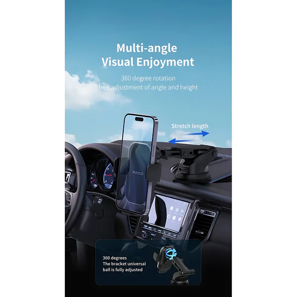 Maxco 360° Wireless Charging Car Holder 15W