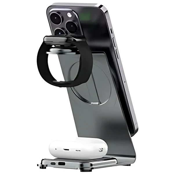 Maxco 3-in-1 Multi-Function Wireless Charger 15W