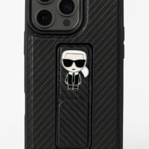 Karl-Inspired Luxury Leather Stand Case