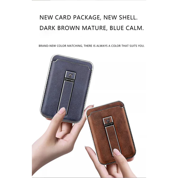 Rimbmax Magnetic Wallet Leather with Detachable Card Holder Case