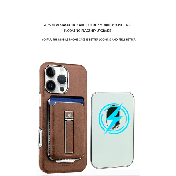 Rimbmax Magnetic Wallet Leather with Detachable Card Holder Case