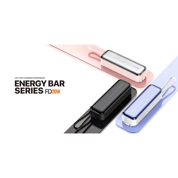 Recci Energy Bar Fast Charging Power Bank 5000mAh