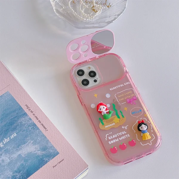 Princess 3D Disney Case with Foldable Mirror