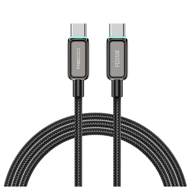 Recci 240W Fast Charging Cable with Lamp Display