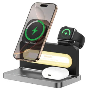 Recci 4-in-1 Wireless Charging Stand with Ambient Light