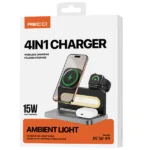 Recci 4-in-1 Wireless Charging Stand with Ambient Light