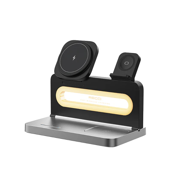 Recci 4-in-1 Wireless Charging Stand with Ambient Light