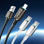 Recci 100W Fast Charging USB-A to Type-C Cable with Lamp Display
