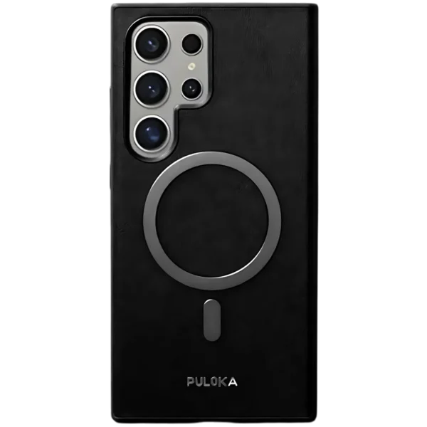 Puloka Solemn Premium Magsafe Leather Case For Samsung