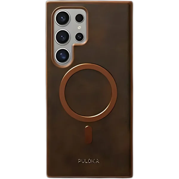 Puloka Solemn Premium Magsafe Leather Case For Samsung