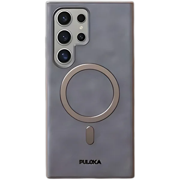 Puloka Solemn Premium Magsafe Leather Case For Samsung