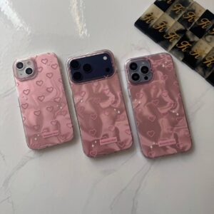 Water Ripple Holographic Hearts Iphone Case